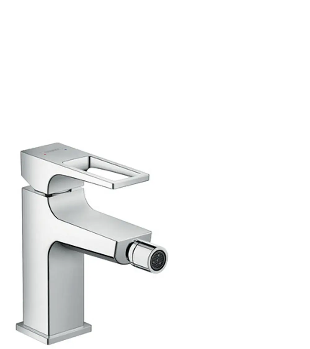 Hansgrohe Bidetmischer mit Bügelgriff und Auslauf, verchromt, für die Wandmontage geeignet. Ideal für moderne Badezimmer.